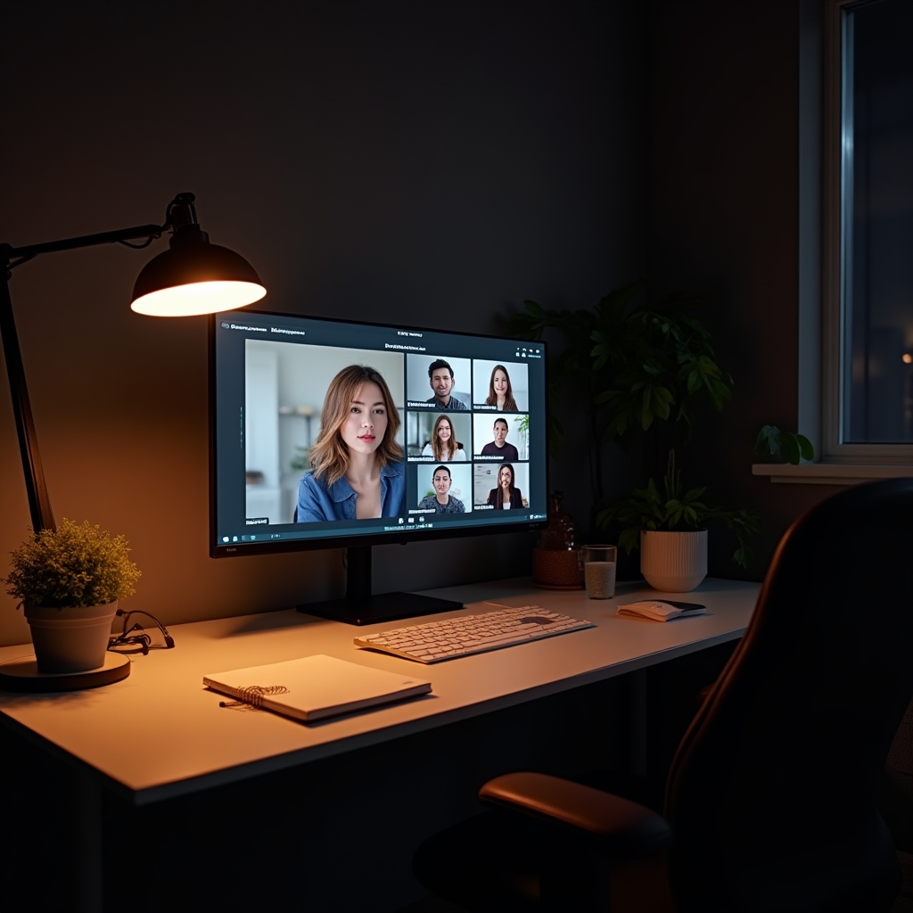 Sessione online di corso di contabilità personale con schermo condiviso
